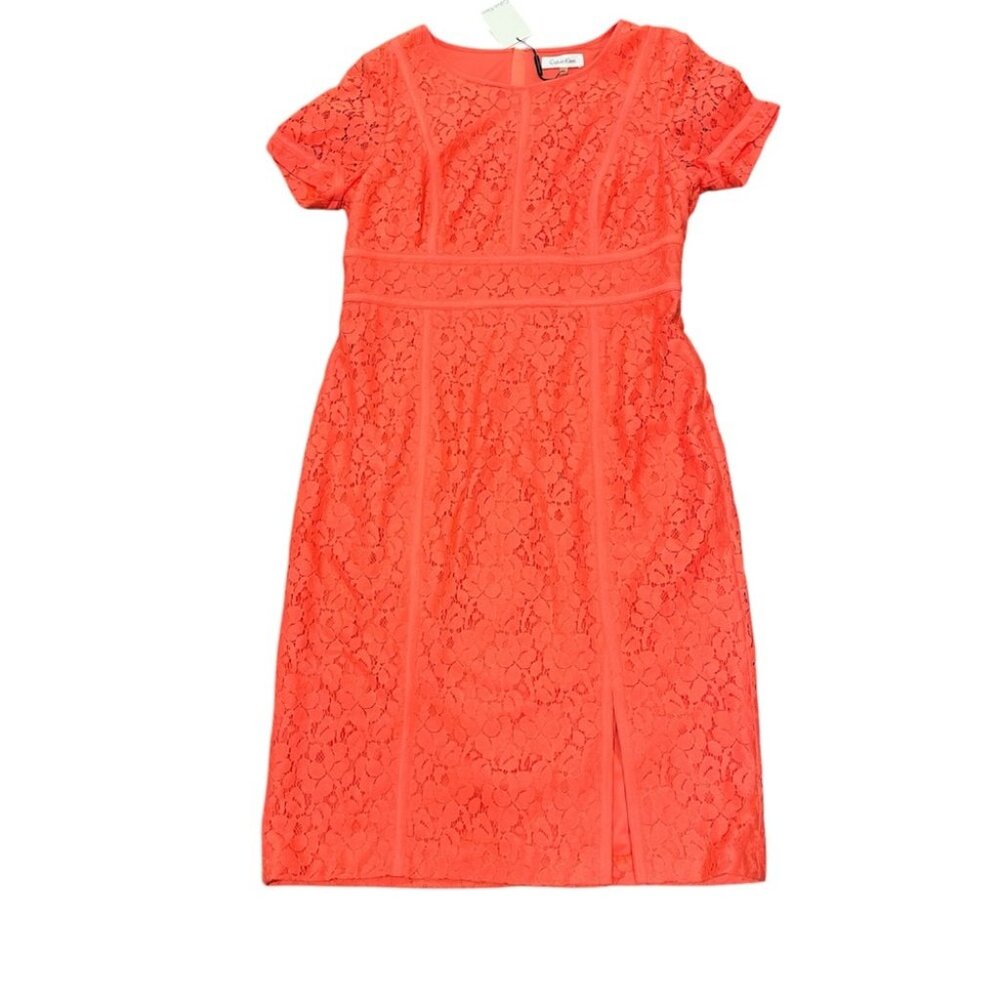 Calvin Klein dress Coral color NWT
